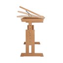 Ver imagem 5 de Escrivaninha Mesa de Desenho Olivia em Madeira Maciça Mel Claro Idimex