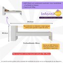 Ver imagem 3 de Cama de Solteiro para Colchão 188 X 78cm com Baú Embutido Multimóveis Mp4229