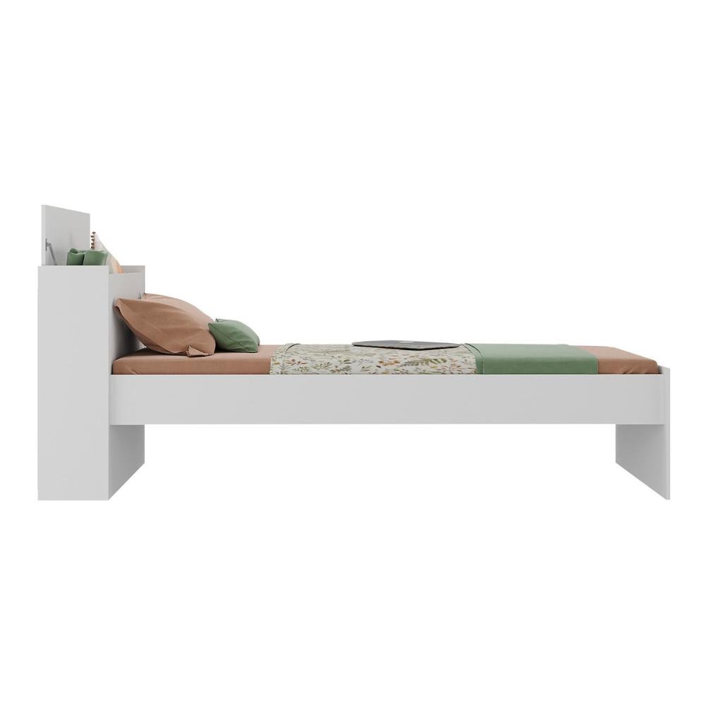 Cama de Solteiro para Colchão 188 X 78cm com Baú Embutido Multimóveis Mp4229 - 5