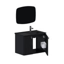 Ver imagem 4 de Armário Banheiro Aço 60cm Tarumã Preto com Lavatório Preto - P103358 - COZIMAX Armario Banheiro Aço