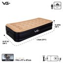 Ver imagem 6 de Colchão Inflável Solteiro Dura Tech Premium Resistente com Bomba Elétrica Embutida Vg Plus 110v