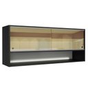 Ver imagem 1 de Armário Aéreo Madesa 2 Portas Correr Vidro Reflex 1 Nicho para Cozinhas Glamy, Lux e Reims