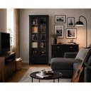 Ver imagem 1 de Conjunto Cristaleira + Aparador e-954 + Ba-145 com Portas de Vidro Preto Ditália Móveis