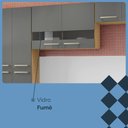 Ver imagem 6 de Cozinha (sem Balcão) 6 Portas 2 Portas de Vidro Nala - Ssx Multicoisas
