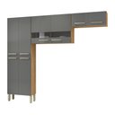 Ver imagem 2 de Cozinha (sem Balcão) 6 Portas 2 Portas de Vidro Nala - Ssx Multicoisas
