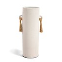 Ver imagem 1 de Vaso Decorativo em Cerâmica com Detalhe em Corda Branco 32,5cm 17379 Mart