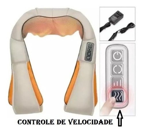 Aparelho Massageador Shiatsu Pulso Eletrico Pescoço Envio 24h