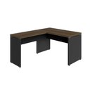 Ver imagem 2 de Mesa em L Escrivaninha 1,20 m X 1,50 m Escritório F5 Office Cor:Málaga com Preto