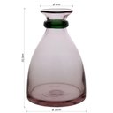 Ver imagem 2 de Blume Garrafa Decorativa 22x15x15cm Vidro Rosa