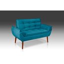 Ver imagem 1 de Namoradeira Opala Suede Azul Tiffany- Rv Decora