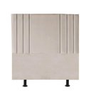 Ver imagem 1 de Cabeceira Estofada Cama Box Casal Grécia 140cm Suede Bege