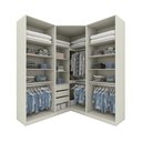 Ver imagem 3 de Guarda Roupa Modulado de Canto Closet c/ Espelho 6 Porta 3 Gav Bellagio Casa 812