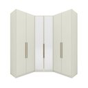 Ver imagem 2 de Guarda Roupa Modulado de Canto Closet c/ Espelho 6 Porta 3 Gav Bellagio Casa 812