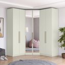 Ver imagem 1 de Guarda Roupa Modulado de Canto Closet c/ Espelho 6 Porta 3 Gav Bellagio Casa 812
