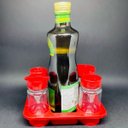 Ver imagem 6 de Porta Condimentos para Restaurantes e Lanchonetes 4 Frascos Vermelho