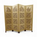 Ver imagem 1 de Biombo Dubai 4 Divisórias C/ 8 Rodinhas