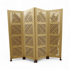 Biombo Dubai 4 Divisórias C/ 8 Rodinhas