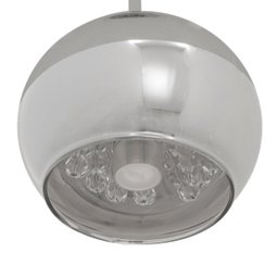 Pendente Vidro Cristal Cromado Ø12cm Yamamura - 3
