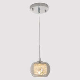 Pendente Vidro Cristal Cromado Ø12cm Yamamura - 2