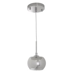 Pendente Vidro Cristal Cromado Ø12cm Yamamura - 1