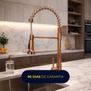 Ver imagem 5 de Torneira de Cozinha Gourmet de Bancada 360° Cromada Rose Gold Inox 304 Brinovar