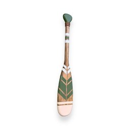 Remo Decorativo Verde e Bege 55 Cm Decoração de Parede em Madeira para Casa de Praia - 3