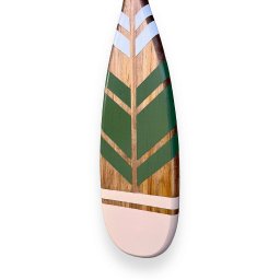 Remo Decorativo Verde e Bege 55 Cm Decoração de Parede em Madeira para Casa de Praia - 5