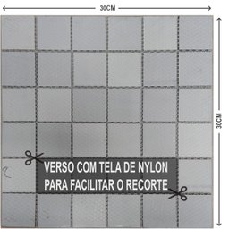 Pastilha de Vidro para Piscina Banheiro Azul Grande 30x30x4.8cm - 7