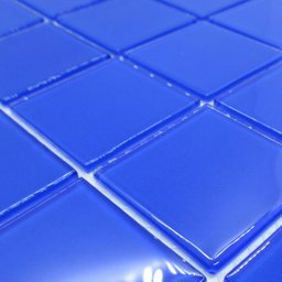 Pastilha de Vidro para Piscina Banheiro Azul Grande 30x30x4.8cm - 2