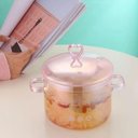 Ver imagem 4 de Panela de Vidro com Tampa e Alça, Panela de Vidro Transparente para Sopa, Macarrão, Comida para