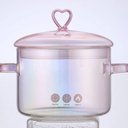 Ver imagem 3 de Panela de Vidro com Tampa e Alça, Panela de Vidro Transparente para Sopa, Macarrão, Comida para