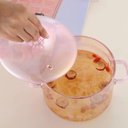 Ver imagem 5 de Panela de Vidro com Tampa e Alça, Panela de Vidro Transparente para Sopa, Macarrão, Comida para