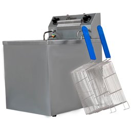 Fritadeira Elétrica Industrial 2 Cestos Alta Zona Fria Sebem - 1