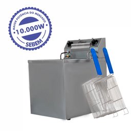 Fritadeira Elétrica Industrial 2 Cestos Alta Zona Fria Sebem - 4