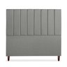 Cabeceira Estofada Cama Box Casal Carla 140cm Linho:cinza Escuro - 1