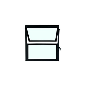 Vitro Basculante de Alumínio Preto 40x40