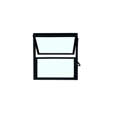 Vitro Basculante de Alumínio Preto 40x40