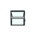 Ver imagem 2 de Vitro Basculante de Alumínio Preto 40x40