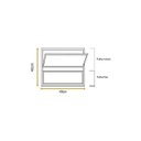 Ver imagem 3 de Vitro Basculante de Alumínio Preto 40x40