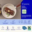 Ver imagem 4 de Frigideira Veronese Alumínio Reciclado Revestimento Cerâmico 1,2L 24cm Argila Tramontina