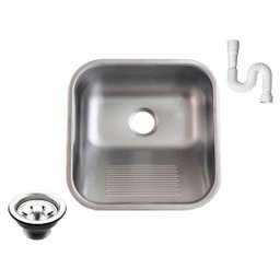 Tanque As Inox 304 Fosco 40x40 Medio Sobrepor e Embutir 25l - 1