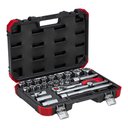 Ver imagem 1 de Jogo de Soquetes Sextavados de 10 À 32 Mm com Encaixe de 1/2" 24 Peças - Gedore Red 3300055