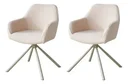 Ver imagem 1 de Kit 2 Cadeira Jantar Kushi Giratoria Bege Waw Design