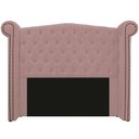 Ver imagem 2 de Kit Cabeceira 160 cm Suede + Calçadeira Madrid Rosê