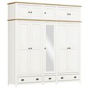 Ver imagem 1 de Guarda Roupa Casal Topázio 10 Portas 3 Gavetas 9139bf Branco Freijó Finestra