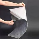 Ver imagem 7 de Kit 10 Placas Autocolantes Mármore Adesivo Vinílico Azulejo Cinza Escuro Brilhoso 3d Brinovar