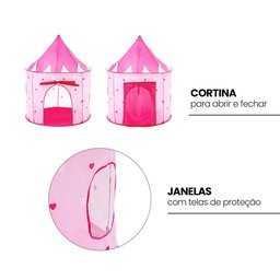 Barraca Castelo Das Princesas Infantil Menina Dobravel Grande Tenda Crianças - 14