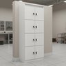 Armário Locker Guarda-volume 60x160cm em Mdp 8 Portas com Chave Me4202 - 4