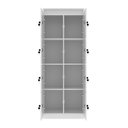 Ver imagem 5 de Armário Locker Guarda-Volume 60x160cm em MDP 8 Portas com Chave ME4202 Branco