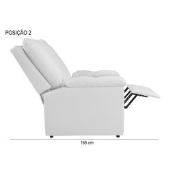 Poltrona Reclinável Lisboa Suede Estética Cílios Mamãe com Mocho/ Assento de Elevação - 4